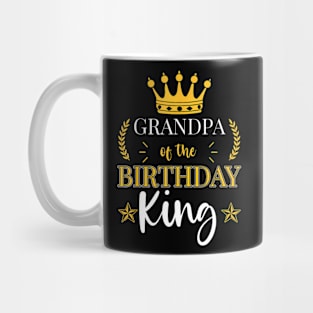 Grandpa Of The Birthday King Party Bday Celebration Mug